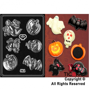 PLACA MOLDE MOTIVOS HALLOWEEN P561 x 1